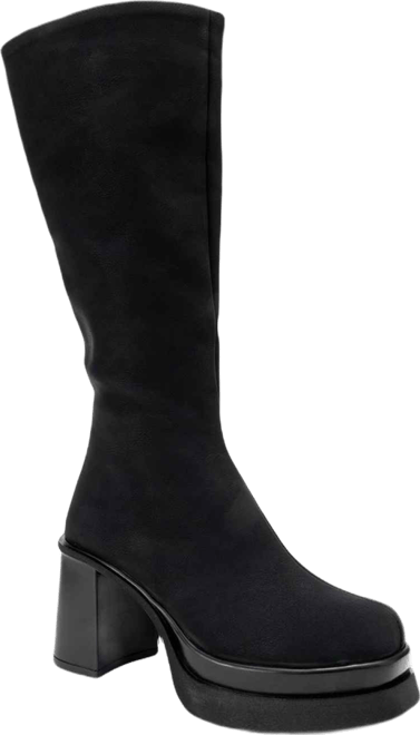 Carm Nubuck Platform Mid Calf Boot (Women)