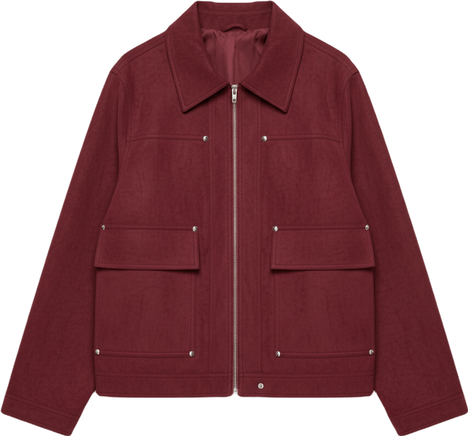 Womens Annabelle Oversized Faux Suede Jacket