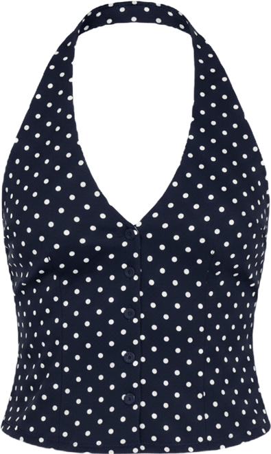 Women's Twyla Polka Dot Halter Top