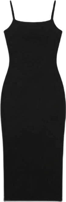 Womens Square Neck Slim Maxi Dress