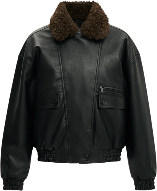 Women's Darcy Faux Leather Bomber