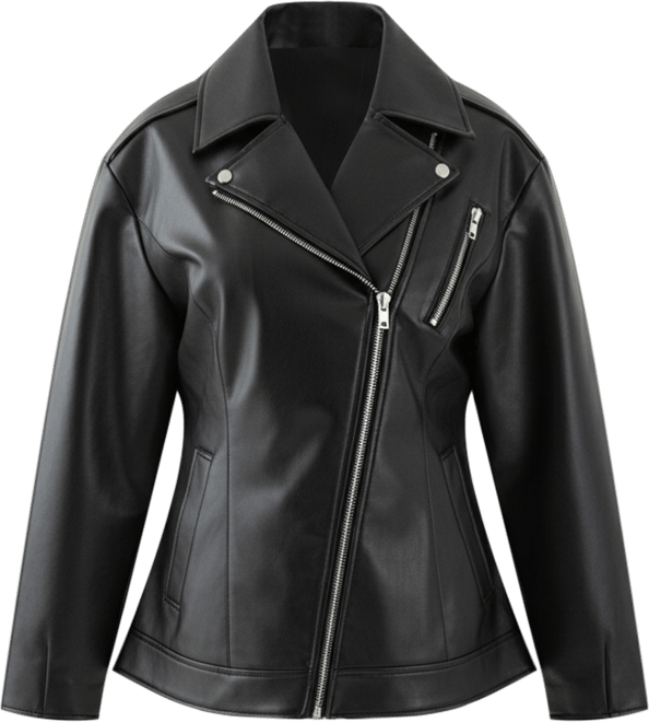 Women's Faux Leather Biker Jacket