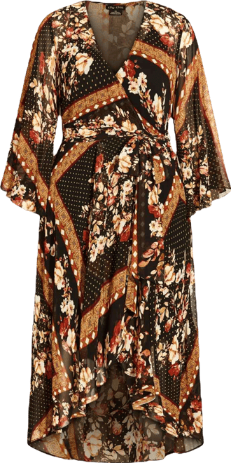 Women's Falling Floral Maxi Dress