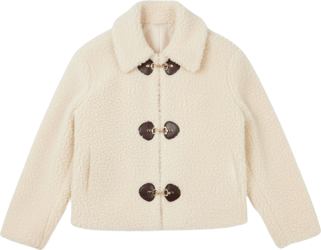 Women's Teddy Fur Coat With Buckles