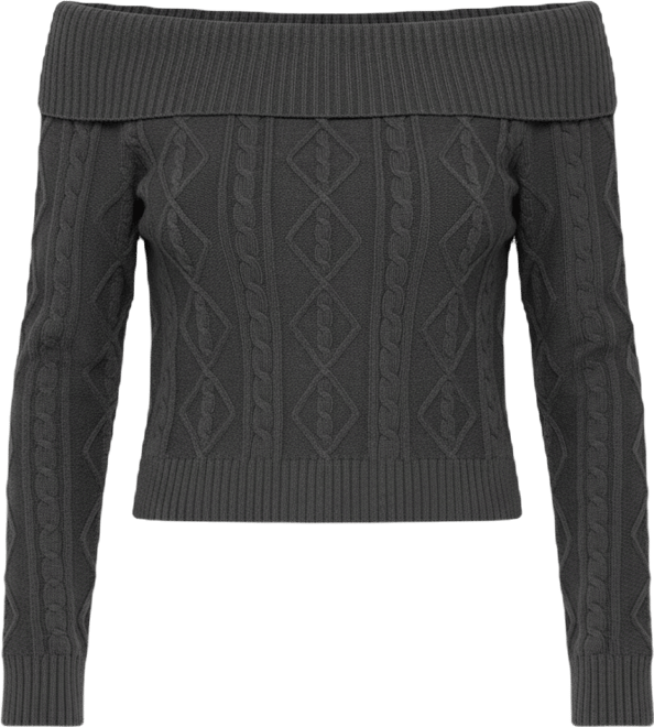 Women's Leta Off Shoulder Cable Knit Sweater