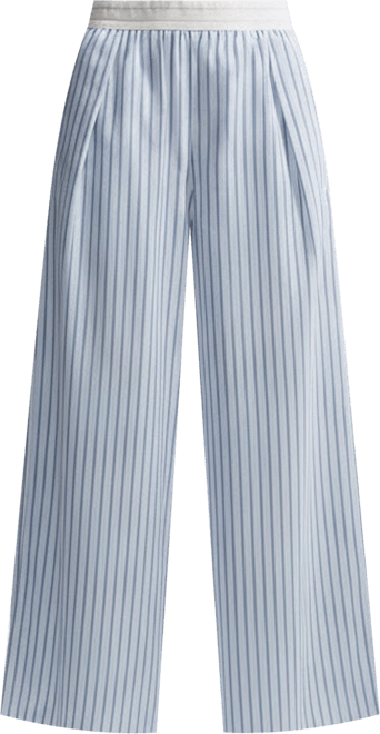 나이키 스포츠웨어 칠 포플린 여성 루즈 미드라이즈 우븐 스트라이프 팬츠