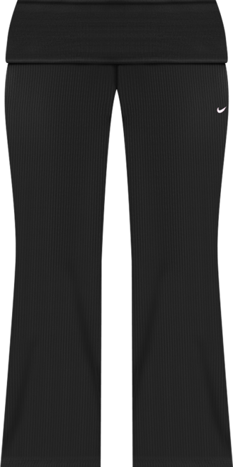 Nike Sportswear Chill Knit Pants de tela de canalé ajustados de tiro medio para mujer (talla grande)