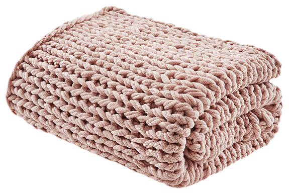 Madison Park Chunky Double Knit Handmade Throw Blanket