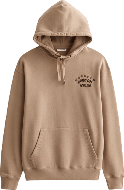 Men's Front and Back Artwork Hooded Sweatshirt