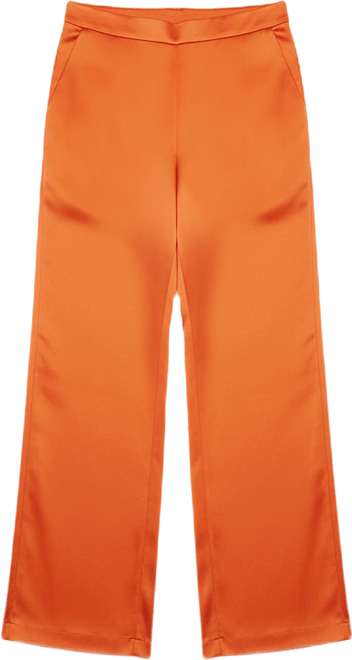 Women's High-Rise Satin Palazzo Pants, Exclusively at Macy's