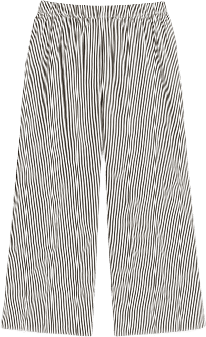Women's Striped Pull-On Wide-Leg Pants, Macy's Exclusive