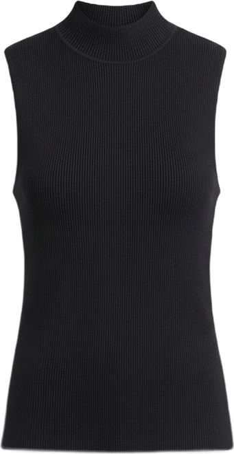 Women's Sleeveless Metallic Knit Mock-Neck Sweater, Macy's Exclusive