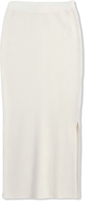 Juniors' Rib-Knit Midi Skirt