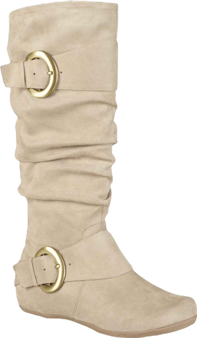 Women's Jester Rouched Buckle Mid Shaft Boots