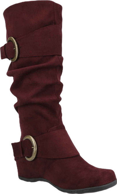 Women's Jester Rouched Buckle Mid Shaft Boots