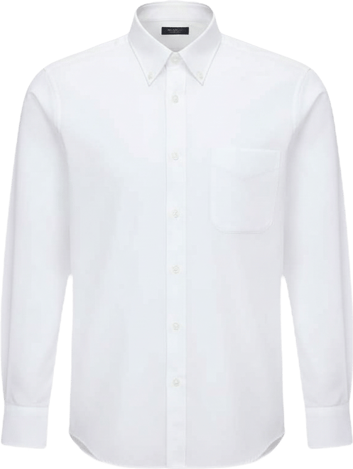 Men's Pinpoint Button Front Solid Dress Shirt, Macy's Exclusive