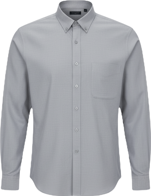Men's Pinpoint Button Front Solid Dress Shirt, Macy's Exclusive