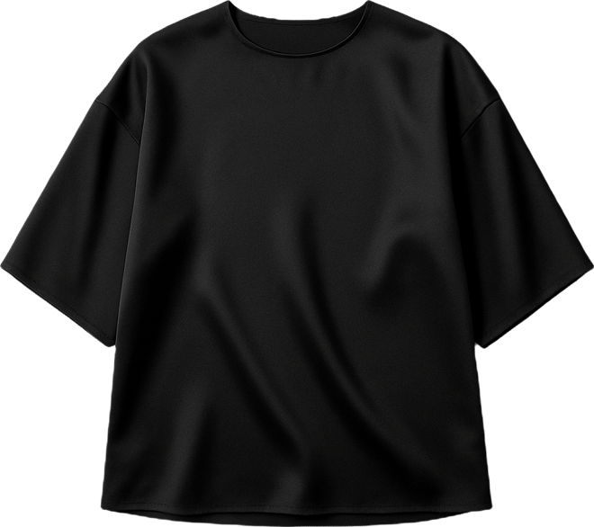 Women's Relaxed Silk Crewneck Blouse