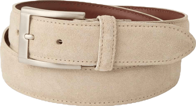 Men's Italian Sueded Calfskin Dress Casual Belt