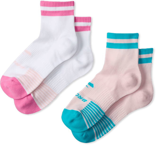 Brooks Adult Empower Her 2026 Ghost Lite Quarter Socks - 2 Pack