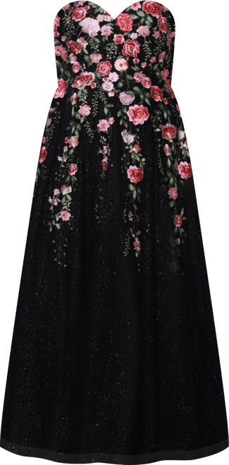 Women's Sweetheart Neckline Floral Lace Ballgoown Plus Size Gown