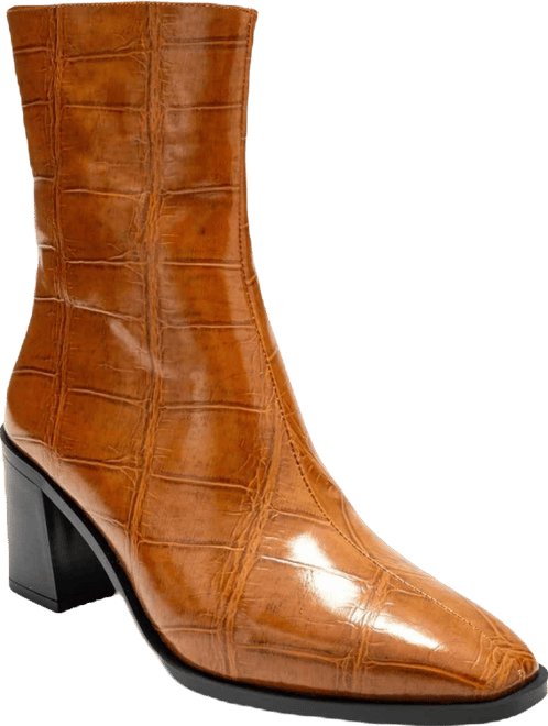 Chara Block Heel Ankle Boot (Women)