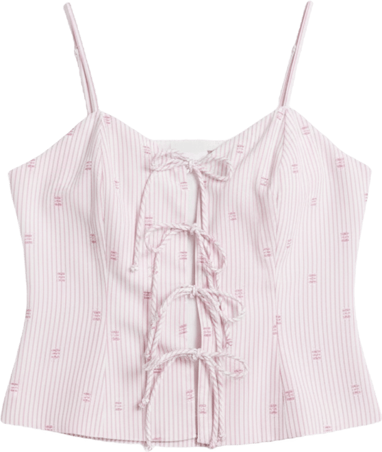 Women's Striped Tie-Front Tank Top, Macy's Exclusive