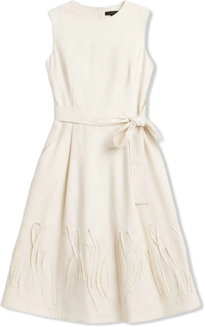 Women's Solid Crewneck Midi Dress