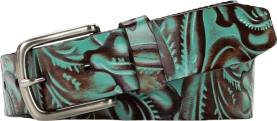 Women's Pelosa Tooled Leather Belt