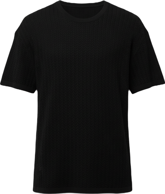 Men's Hampton Knit T-Shirt Black