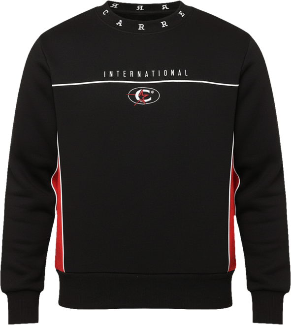 Men's Crewneck Sweatshirt in Black/Red