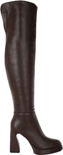 Nenana Faux Leather Knee-High Boots Women