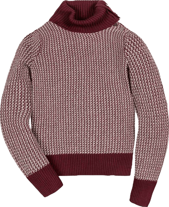 Women's Organic Tweed Stitch Turtleneck Sweater