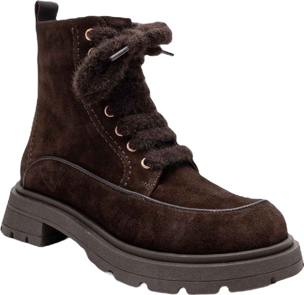Mina Leather Combat Boot (Women)