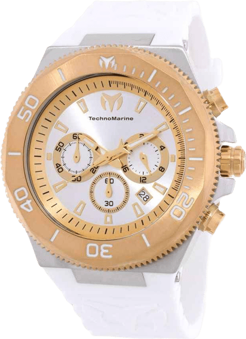 Men's Tm-224016 Manta Quartz Chronograph Silver, Gold
