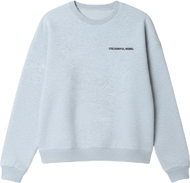 Women's Cr Round Flower Dropped Shoulder Sweat