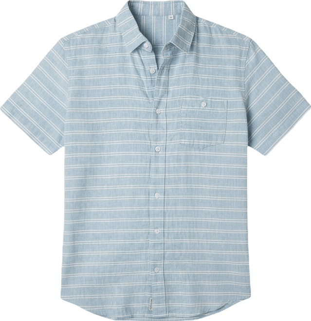 Men's Linen Short Sleeve Button Down Shirt