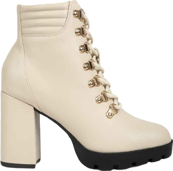 Womens hamiltons lace up block heel boots