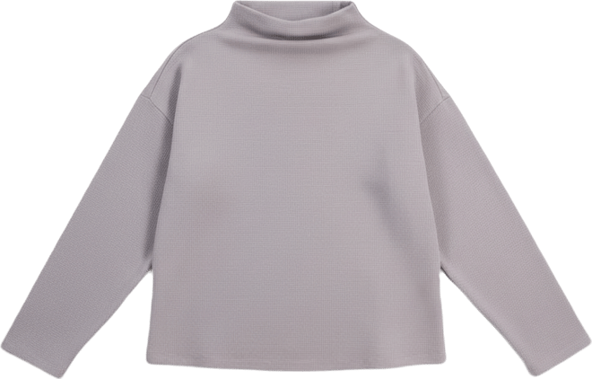 Women's Funnel Neck Long-Sleeve Box Top