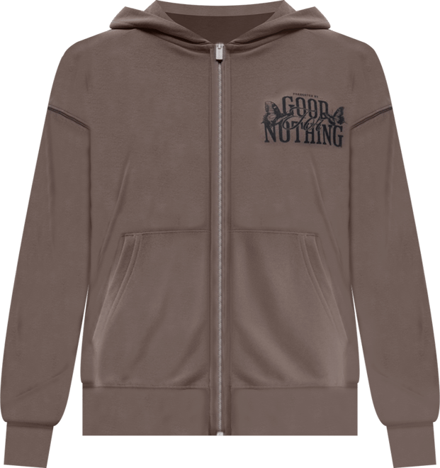 Women's Dakota Taupe Zip Hoodie