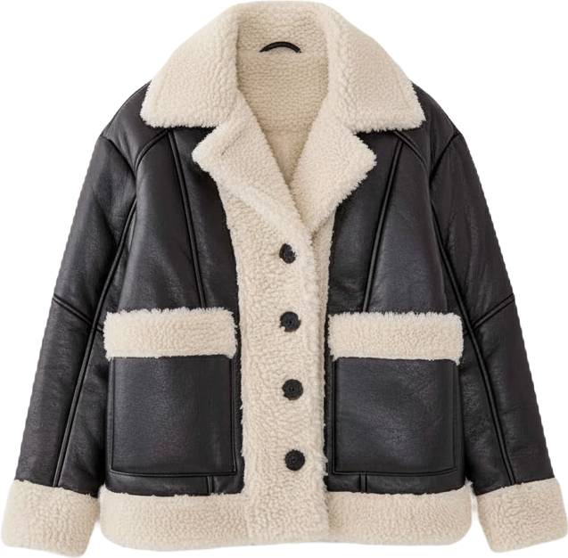 Women's Borg Bonded 80s Aviator Jacket