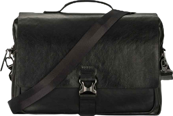 Full Grain Leather Messenger Bag for Men Laptop Briefcase