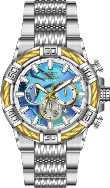 Men's 49897 Bolt Quartz VD53 Abalone Dial Watch