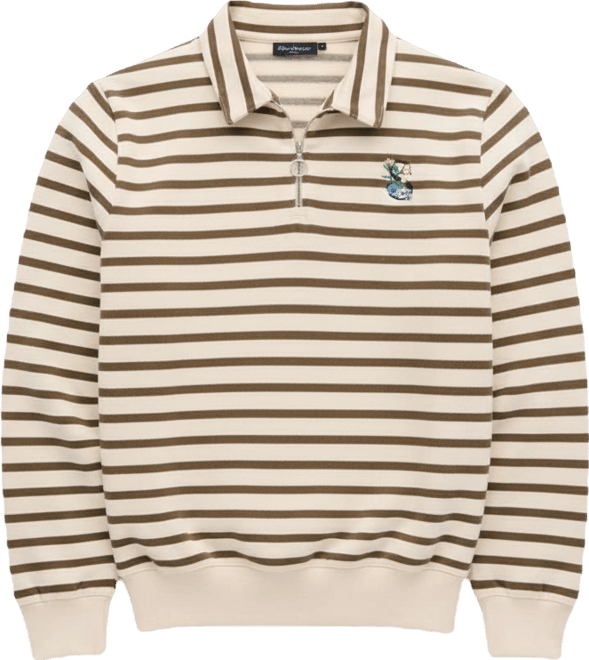 Men's Stripes Zipper Sweater