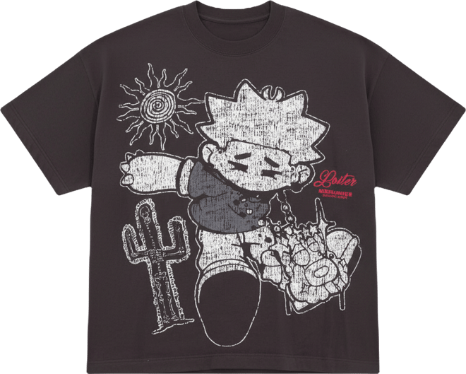 Men's Palm Spring Box T-Shirt Charcoal