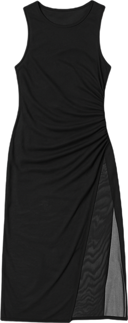 Women's Double Mesh Maxi Cover Up Sleeveless Dress