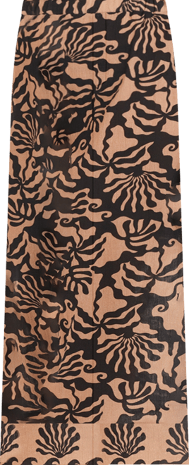 Women's Slit Pull-On Cover-Up Crop Pants