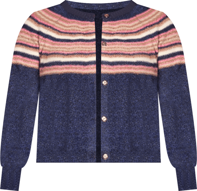 Plus Size Striped Round Neck Sweater