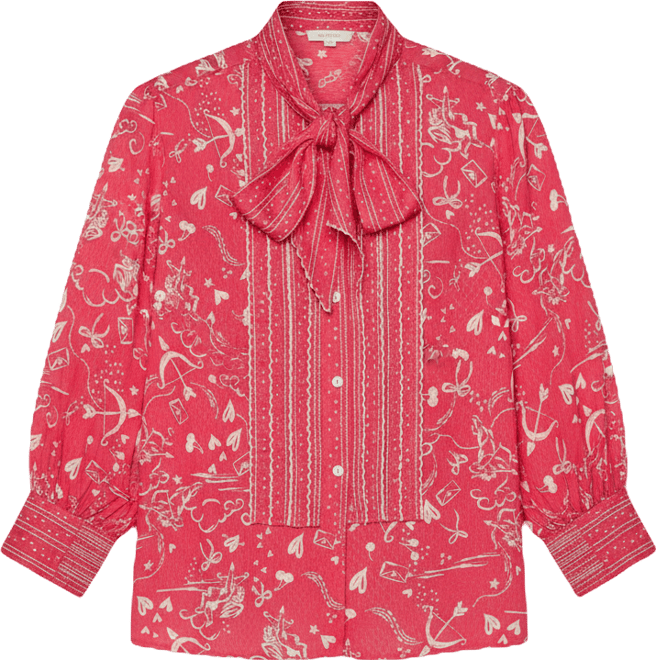 Petite 3/4-Sleeve Button-Down Woven Shirt