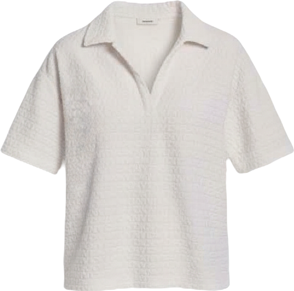 Women's Boxy Polo Collared T-Shirt